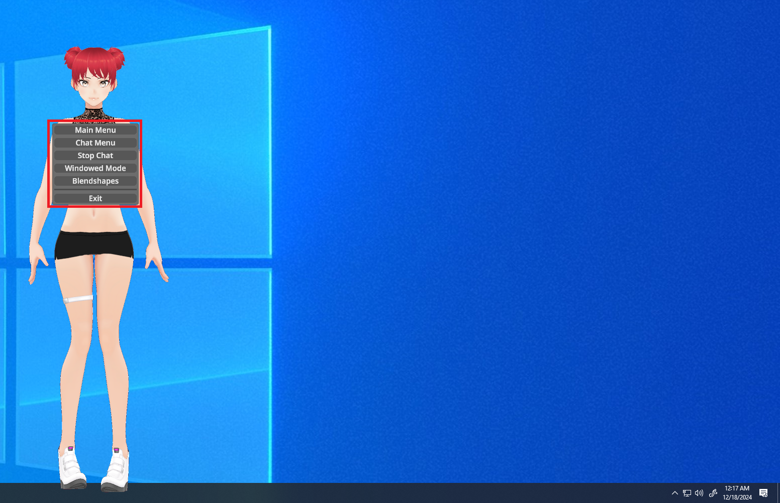 Voxy's right-click context menu